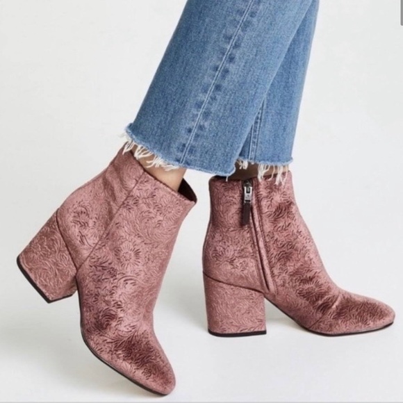 Pink Velvet Boots! - Picture 1 of 2